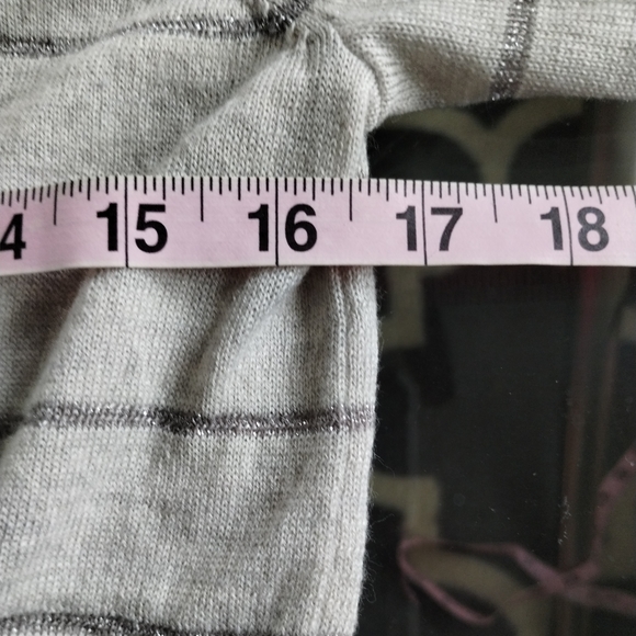 Ann Taylor Loft Sequin & Striped Open Cardigan - Picture 8 of 10